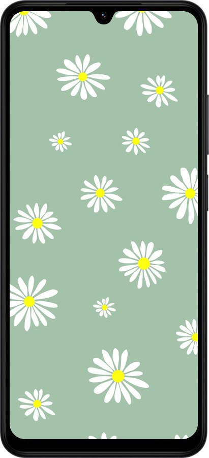 Силіконовий чехол Ромашки v4 для Xiaomi Redmi A5 4G - 5603u-3926 изображение 