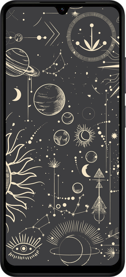 Силиконовый чехол Фаза луны для Xiaomi Redmi A5 4G - 5605u-3926 изображение 