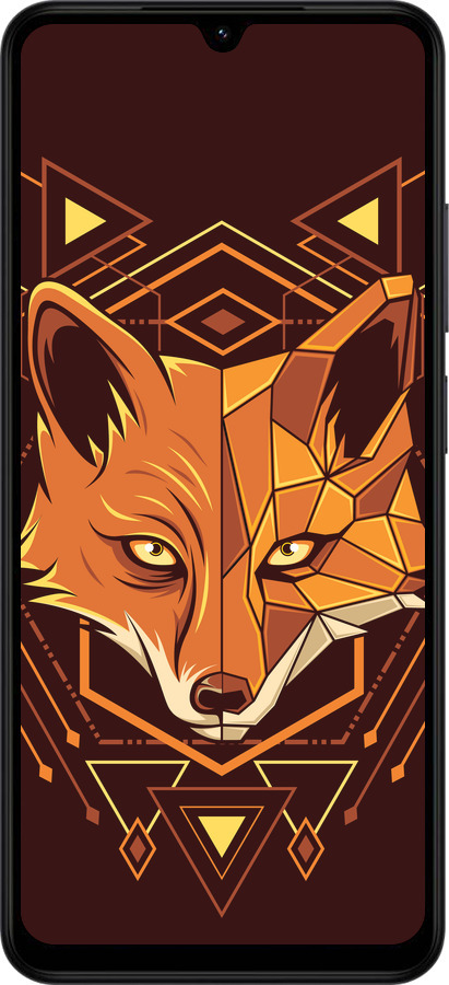 Силиконовый чехол Лиса геометрия для Xiaomi Redmi A5 4G - 5607u-3926 изображение 