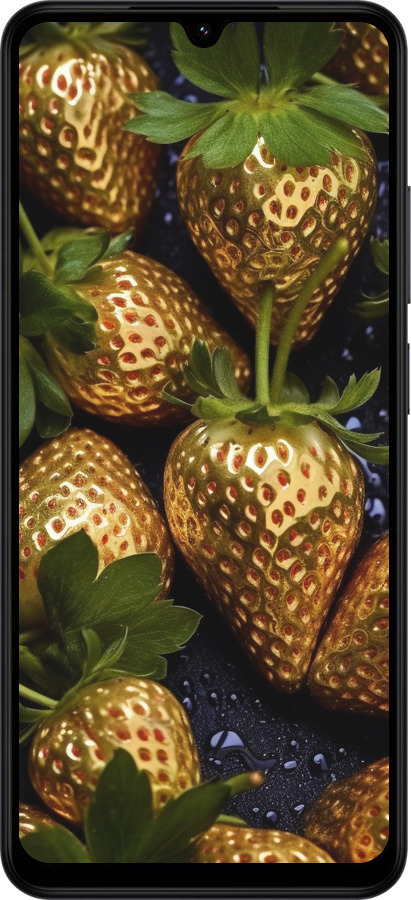 Силиконовый чехол Золотая клубника для Xiaomi Redmi A5 4G - 5637u-3926 изображение 