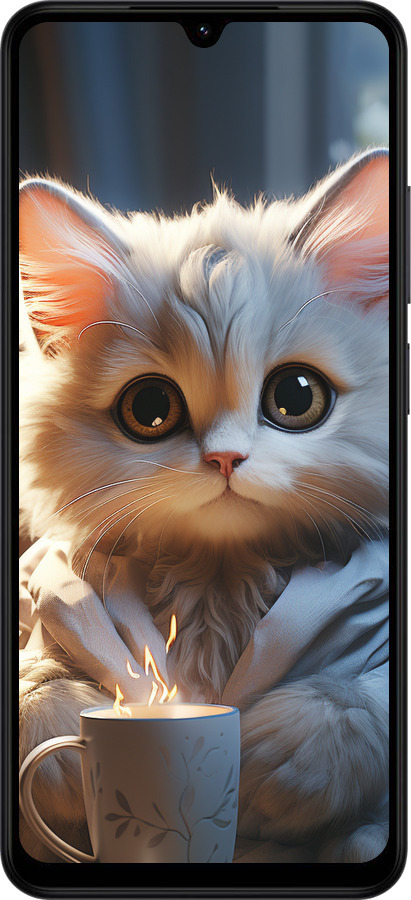 Силиконовый чехол White cat для Xiaomi Redmi A5 4G - 5646u-3926 изображение 