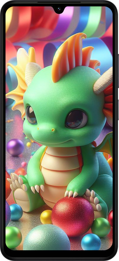 Силиконовый чехол Веселый дракончик для Xiaomi Redmi A5 4G - 5812u-3926 изображение 