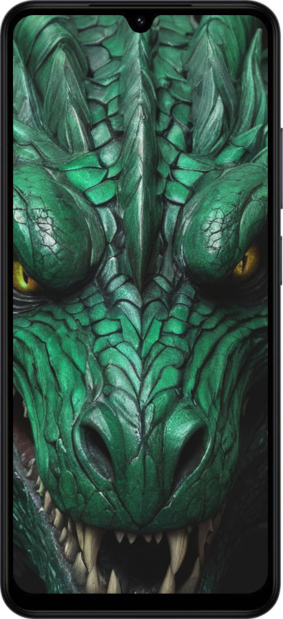 Силиконовый чехол Зелёный дракон v2 для Xiaomi Redmi A5 4G - 5817u-3926 изображение 