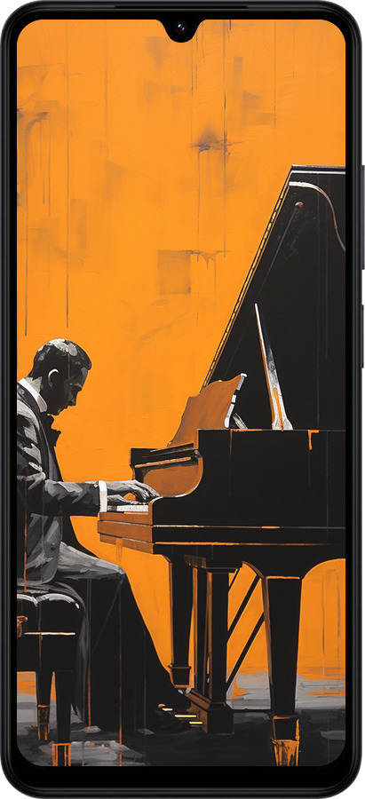 Силиконовый чехол Чехол для телефона Мужчина за Роялем для Xiaomi Redmi A5 4G - 5938u-3926 изображение 