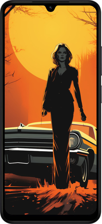 Силиконовый чехол Чехол для телефона Девушка возле автомобиля для Xiaomi POCO C71 4G - 5946u-4146 изображение 