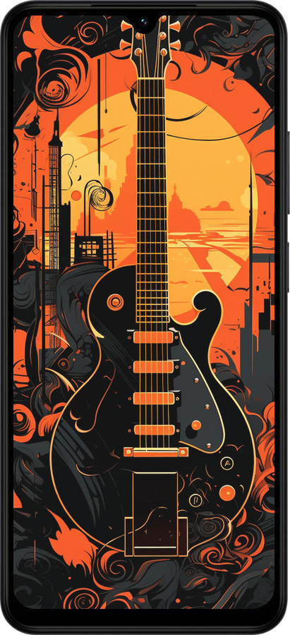 Силиконовый чехол Гитара для Xiaomi Redmi A5 4G - 5957u-3926 изображение 