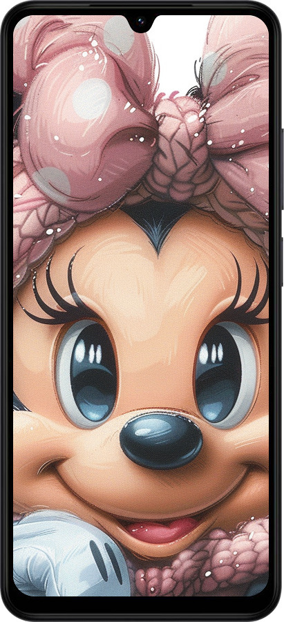 Силиконовый чехол Минни Маус с бантиком для Xiaomi Redmi A5 4G - 6055u-3926 изображение 