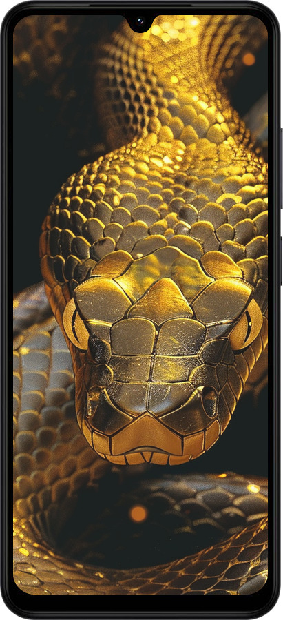 Силиконовый чехол Golden snake для Xiaomi Redmi A5 4G - 6072u-3926 изображение 