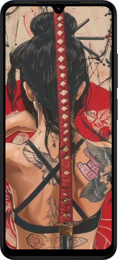 Силиконовый чехол Тайна катаны для Xiaomi Redmi A5 4G - 6074u-3926 изображение 