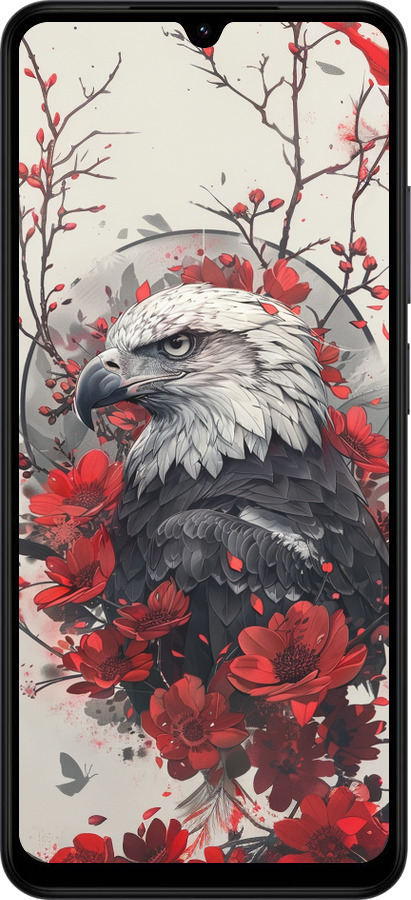 Силиконовый чехол Рубиновый орел для Xiaomi Redmi A5 4G - 6103u-3926 изображение 