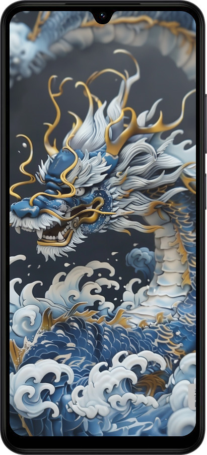 Силіконовий чехол Водяний дракон для Xiaomi Redmi A5 4G - 6113u-3926 изображение 