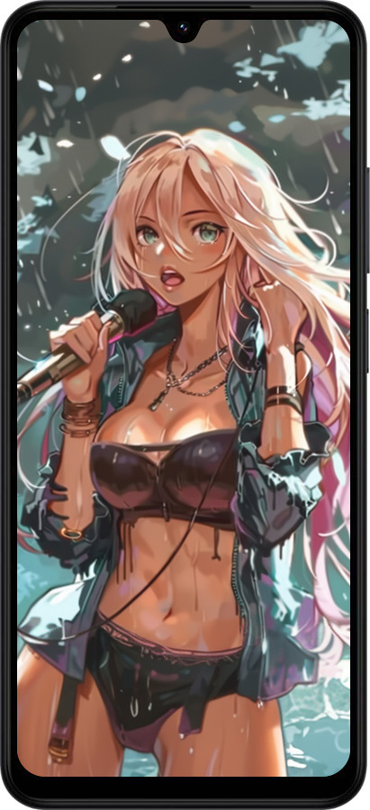 Силиконовый чехол Аниме-звезда под водопадом для Xiaomi Redmi A5 4G - 6121u-3926 изображение 