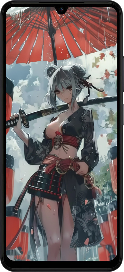 Силиконовый чехол Гейша-воин для Xiaomi Redmi A5 4G - 6124u-3926 изображение 