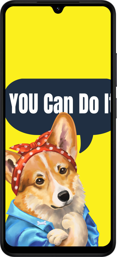 Силиконовый чехол чехол с корги You Can Do It для Xiaomi Redmi A5 4G - 6184u-3926 изображение 