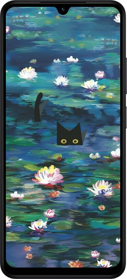 Силиконовый чехол із зображенням водяних лілій та кішок для Xiaomi Redmi A5 4G - 6257u-3926 изображение 