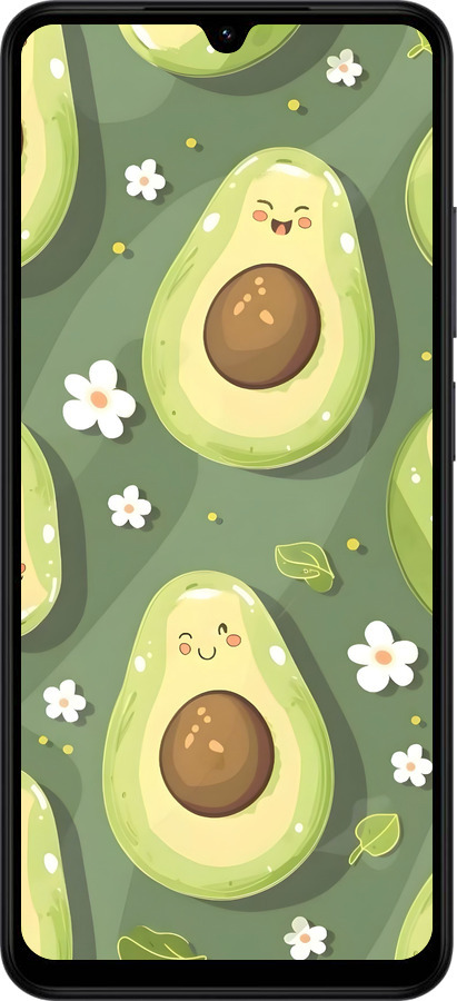 Силиконовый чехол Авокадо для Xiaomi Redmi A5 4G - 6380u-3926 изображение 