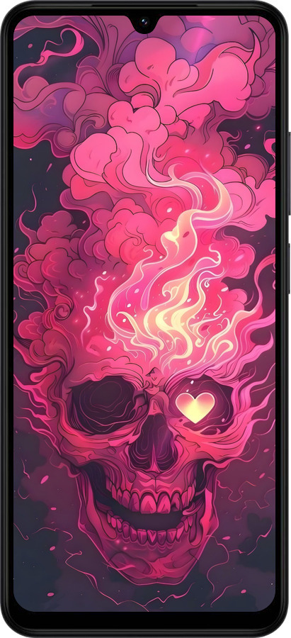 Силіконовий чехол Череп арт для Xiaomi Redmi A5 4G - 6385u-3926 изображение 