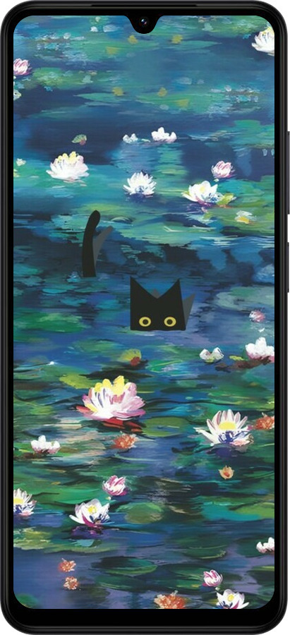Силіконовий чехол Чохол із зображенням водяних лілій Моне та кішок для Xiaomi Redmi A5 4G - 6399u-3926 изображение 