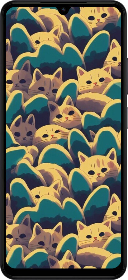 Силиконовый чехол С изображением кошек для Xiaomi Redmi A5 4G - 6429u-3926 изображение 