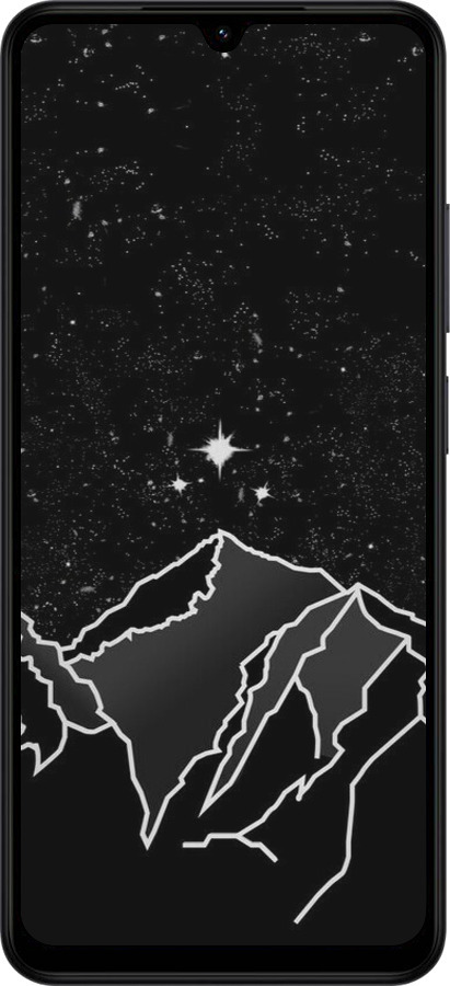 Силиконовый чехол Минималистический горный пейзаж для Xiaomi Redmi A5 4G - 6438u-3926 изображение 