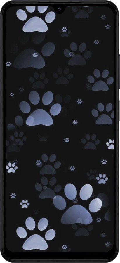 Силиконовый чехол С синими отпечатками лап для Xiaomi Redmi A5 4G - 6441u-3926 изображение 