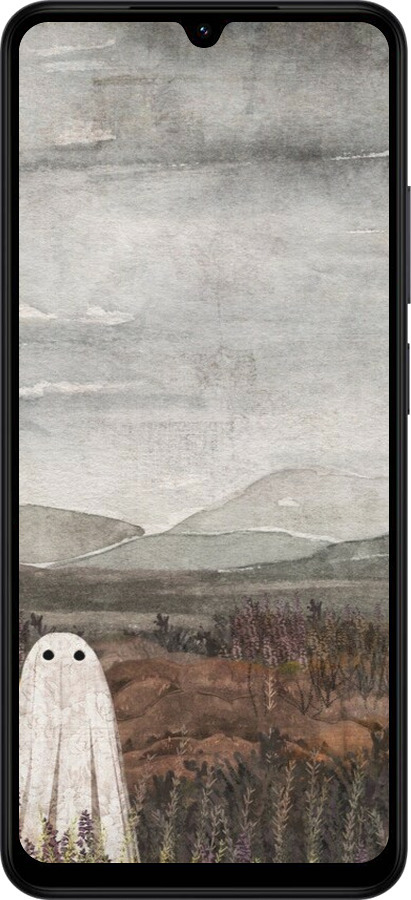 Силиконовый чехол Одинокий призрак на фоне гор для Xiaomi Redmi A5 4G - 6486u-3926 изображение 