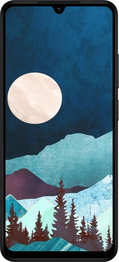 Силиконовый чехол Горная идиллия ночной пейзаж для Xiaomi Redmi A5 4G - 6488u-3926 изображение 