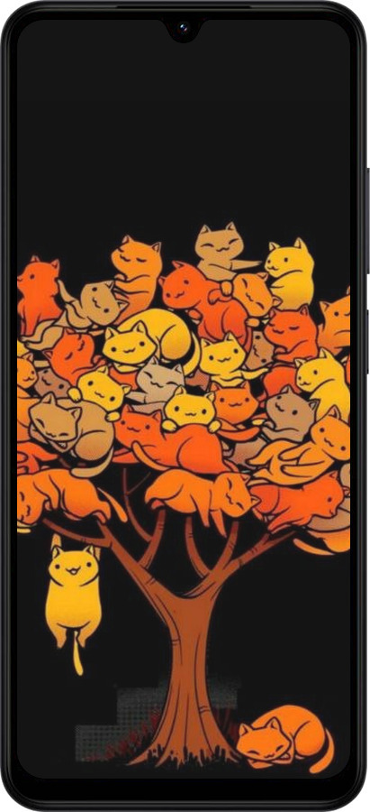 Силиконовый чехол Дерево и котики для Xiaomi Redmi A5 4G - 6516u-3926 изображение 