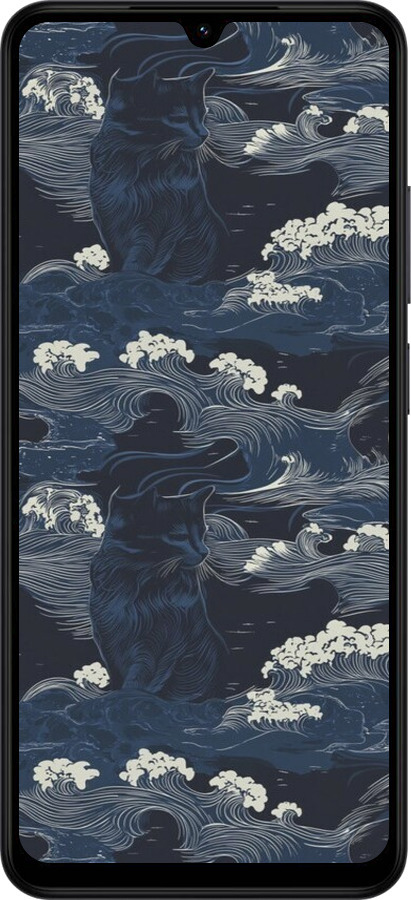 Силіконовий чехол Морська тематика у стилі арт-деко для Xiaomi Redmi A5 4G - 6520u-3926 изображение 