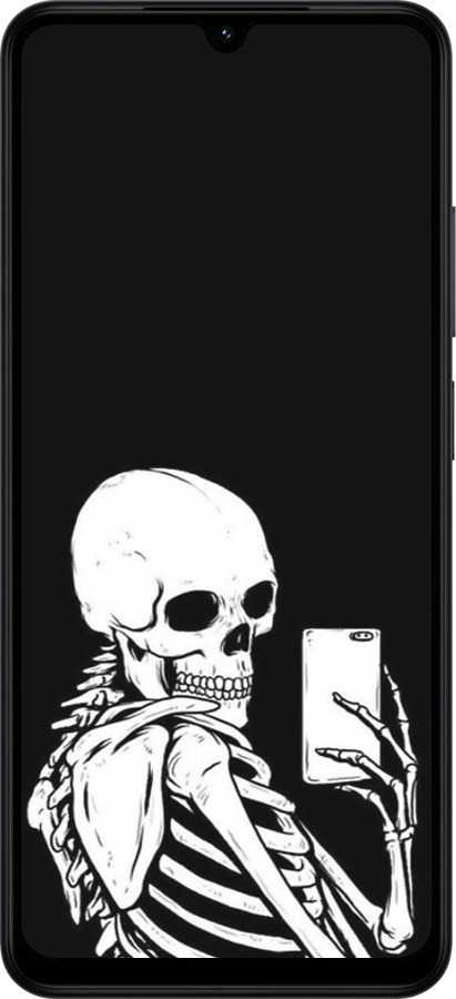 Силиконовый чехол Скелет делает Selfie для Xiaomi Redmi A5 4G - 6535u-3926 изображение 