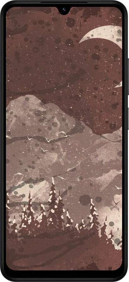 Силиконовый чехол С изображением лунного пейзажа в ночном лесу для Xiaomi Redmi A5 4G - 6546u-3926 изображение 