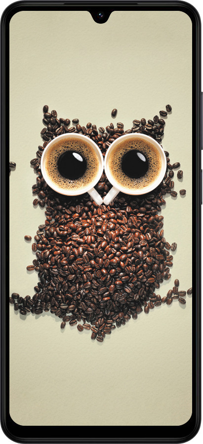 Силиконовый чехол Сова из кофе для Xiaomi Redmi A5 4G - 777u-3926 изображение 