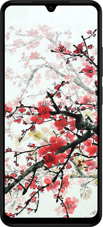 Силиконовый чехол Цветущий куст для Xiaomi Redmi A5 4G - 831u-3926 изображение 