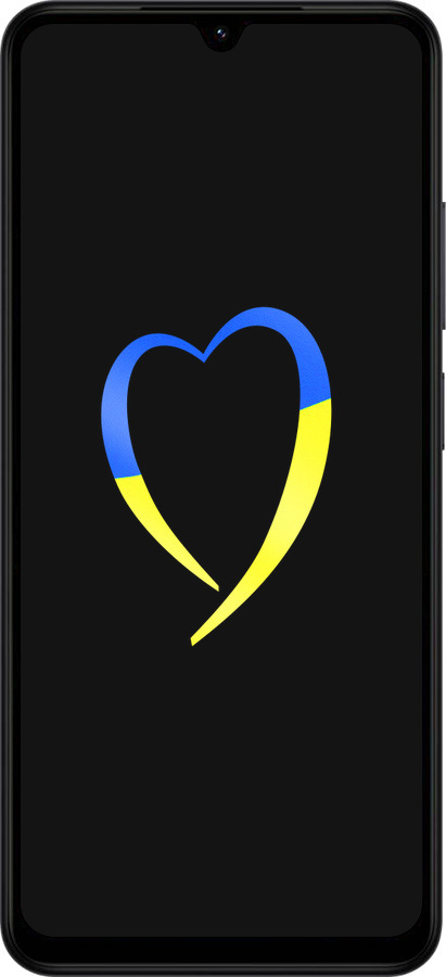 Силиконовый чехол Жёлто-голубое сердце для Xiaomi Redmi A5 4G - 885u-3926 изображение 