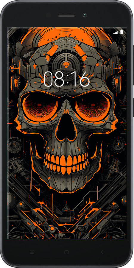 TPU чехол Череп для Xiaomi Redmi Go - 5952b-1667 изображение 