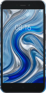 3D пластиковий матовий чехол Liquid Chrome для Xiaomi Redmi Go - 6781m-1667 изображение 