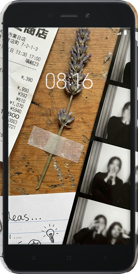 3D пластиковий матовий чехол Aesthetic Scrapbook Collage для Xiaomi Redmi Go - 6773m-1667 изображение 