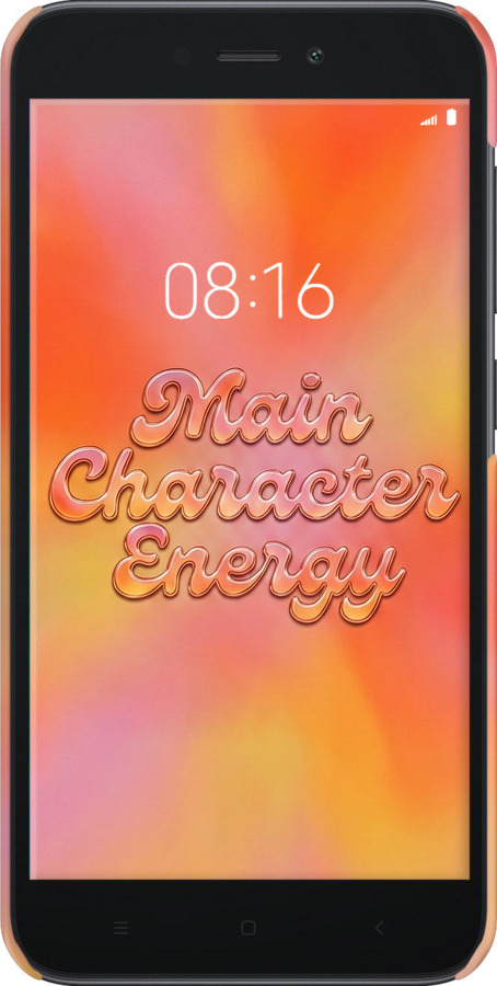 3D пластиковый матовый чехол Aura Gradient Main Character Energy Aesthetic Y2K для Xiaomi Redmi Go - 6783m-1667 изображение 