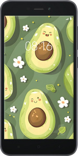 Силіконовий чехол Авокадо для Xiaomi Redmi Go - 6380u-1667 изображение 