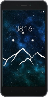 Силиконовый чехол Горы и звезды нарисованы на фоне галактики для Xiaomi Redmi Go - 6490u-1667 изображение 