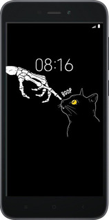 Силіконовий чехол Кішка для Xiaomi Redmi Go - 6505u-1667 изображение 