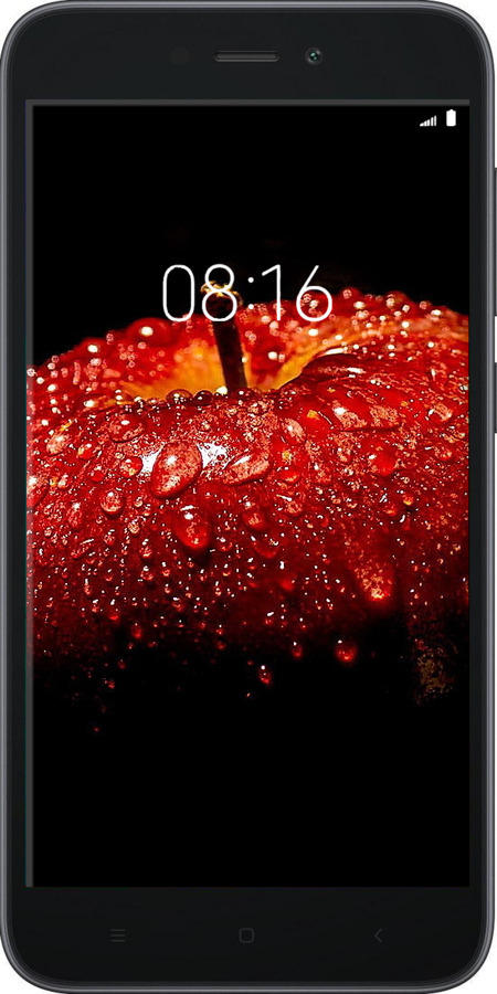 Силиконовый чехол Яблоко для Xiaomi Redmi Go - 6022u-1667 изображение 