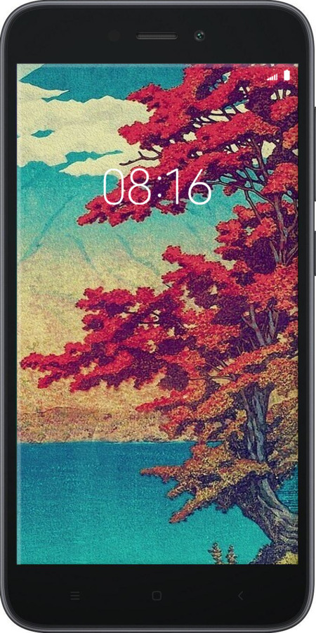 Силиконовый чехол С изображением природы для Xiaomi Redmi Go - 6469u-1667 изображение 