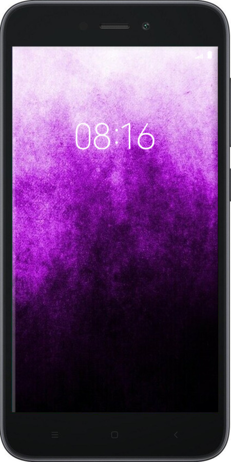 Силиконовый чехол Абстрактная композиция в фиолетовых тонах для Xiaomi Redmi Go - 6478u-1667 изображение 