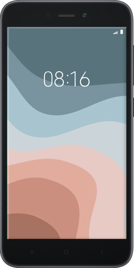 Силіконовий чехол З синіми та рожевими хвилями в стилі ретро для Xiaomi Redmi Go - 6532u-1667 изображение 