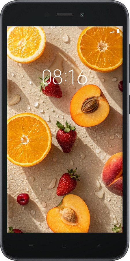 Силиконовый чехол Фрукты 3 для Xiaomi Redmi Go - 6703u-1667 изображение 