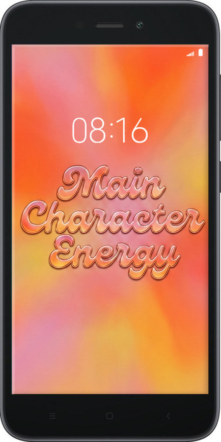 Силиконовый чехол Aura Gradient Main Character Energy Aesthetic Y2K для Xiaomi Redmi Go - 6783u-1667 изображение 