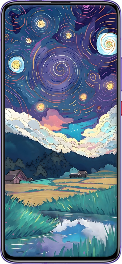 TPU чехол Креативный арт для Xiaomi Redmi K30 Pro - 6322b-1899 изображение 