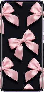 3D пластиковый матовый чехол Coquette Ribbons Dark Coquette для Xiaomi Redmi K30 Pro - 6767m-1899 изображение 
