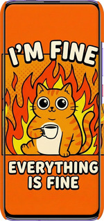 3D пластиковый матовый чехол Funny Cat для Xiaomi Redmi K30 Pro - 6786m-1899 изображение 